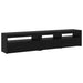 Cabinet TV 2 pcs Stejar Negru 195 x 35 x 40 cm Lemn compozit - WALTI WALTI