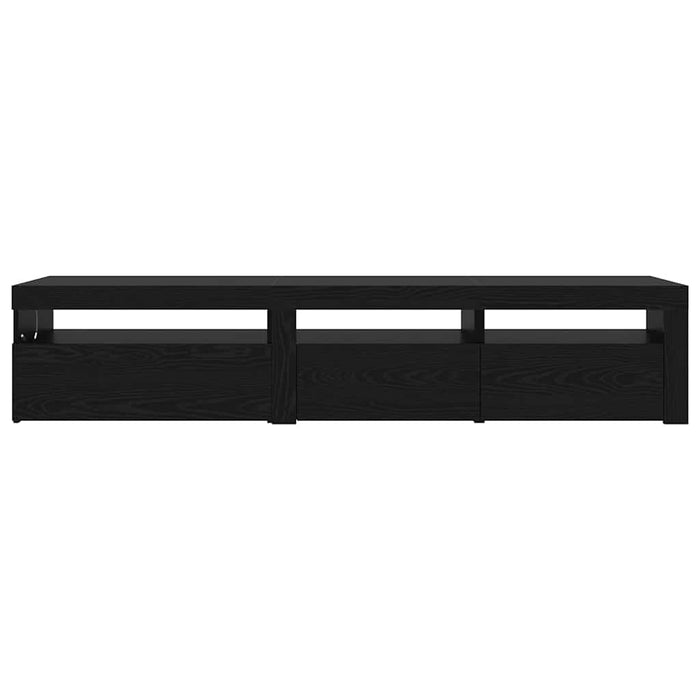 Cabinet TV 2 pcs Stejar Negru 195 x 35 x 40 cm Lemn compozit - WALTI WALTI