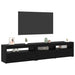 Cabinet TV 2 pcs Stejar Negru 195 x 35 x 40 cm Lemn compozit - WALTI WALTI