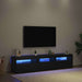 Cabinet TV 2 pcs Stejar Negru 180 x 35 x 40 cm Lemn compozit - WALTI WALTI