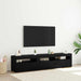 Cabinet TV 2 pcs Stejar Negru 180 x 35 x 40 cm Lemn compozit - WALTI WALTI