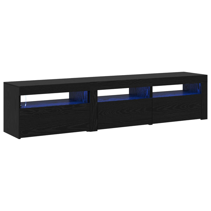 Cabinet TV 2 pcs Stejar Negru 180 x 35 x 40 cm Lemn compozit - WALTI WALTI