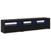 Cabinet TV 2 pcs Stejar Negru 180 x 35 x 40 cm Lemn compozit - WALTI WALTI