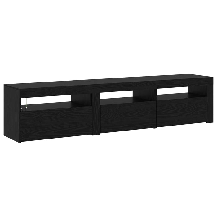 Cabinet TV 2 pcs Stejar Negru 180 x 35 x 40 cm Lemn compozit - WALTI WALTI