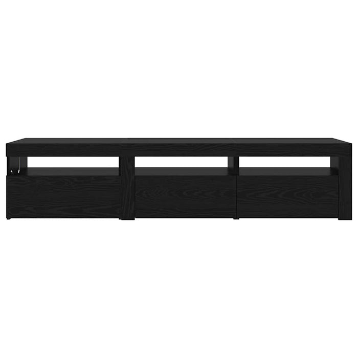 Cabinet TV 2 pcs Stejar Negru 180 x 35 x 40 cm Lemn compozit - WALTI WALTI