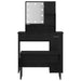 Set masă de machiaj cu LED 2 pcs Stejar Negru Lemn compozit - WALTI WALTI
