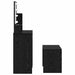 Set masă de machiaj cu LED 2 pcs Stejar Negru Lemn compozit - WALTI WALTI