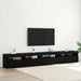 Set comodă TV 3 pcs Stejar Negru 270 x 35 x 40 cm Lemn compozit - WALTI WALTI