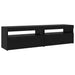 Set comodă TV 3 pcs Stejar Negru 270 x 35 x 40 cm Lemn compozit - WALTI WALTI