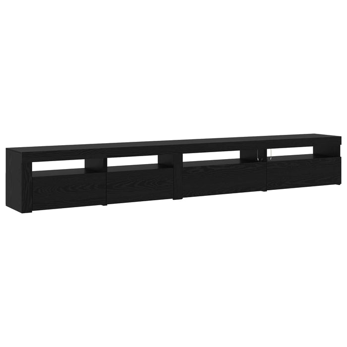 Set comodă TV 3 pcs Stejar Negru 270 x 35 x 40 cm Lemn compozit - WALTI WALTI