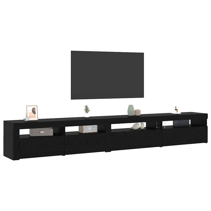 Set comodă TV 3 pcs Stejar Negru 270 x 35 x 40 cm Lemn compozit - WALTI WALTI