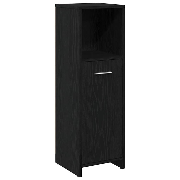 Set de mobilier pentru baie 3 pcs Stejar Negru Lemn compozit WALTI