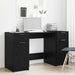 Birou cu sertar Stejar negru 133 x 50 x 75 cm Lemn compozit - WALTI WALTI