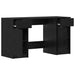 Birou cu sertar Stejar negru 133 x 50 x 75 cm Lemn compozit - WALTI WALTI