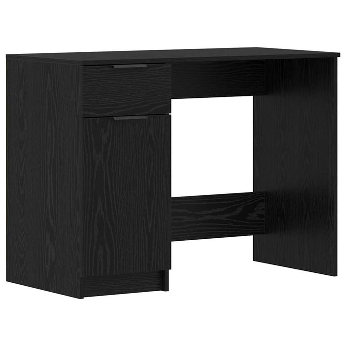 Birou cu sertar Stejar negru 133 x 50 x 75 cm Lemn compozit - WALTI WALTI