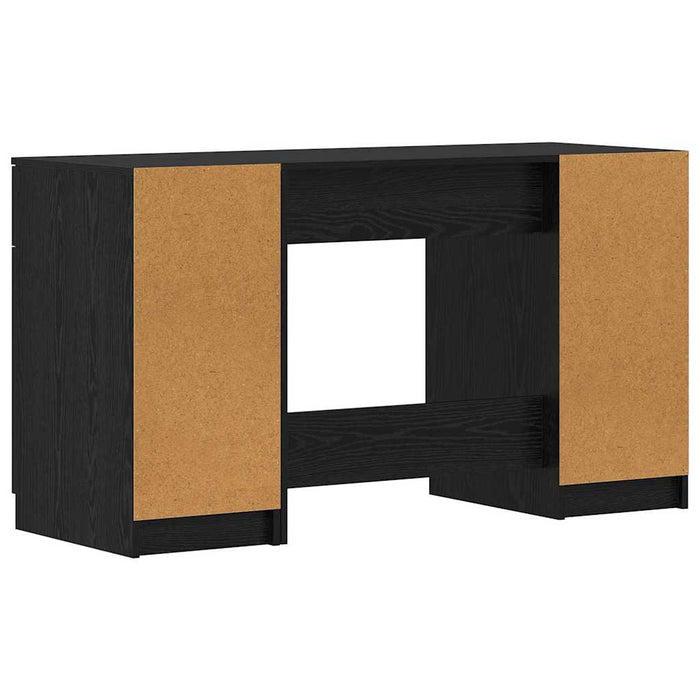 Birou cu sertar Stejar negru 133 x 50 x 75 cm Lemn compozit - WALTI WALTI