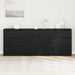 Bufet 3 pcs Stejar negru 60 x 30 x 70 cm Lemn compozit - WALTI WALTI
