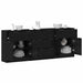 Bufet 3 pcs Stejar negru 60 x 30 x 70 cm Lemn compozit - WALTI WALTI