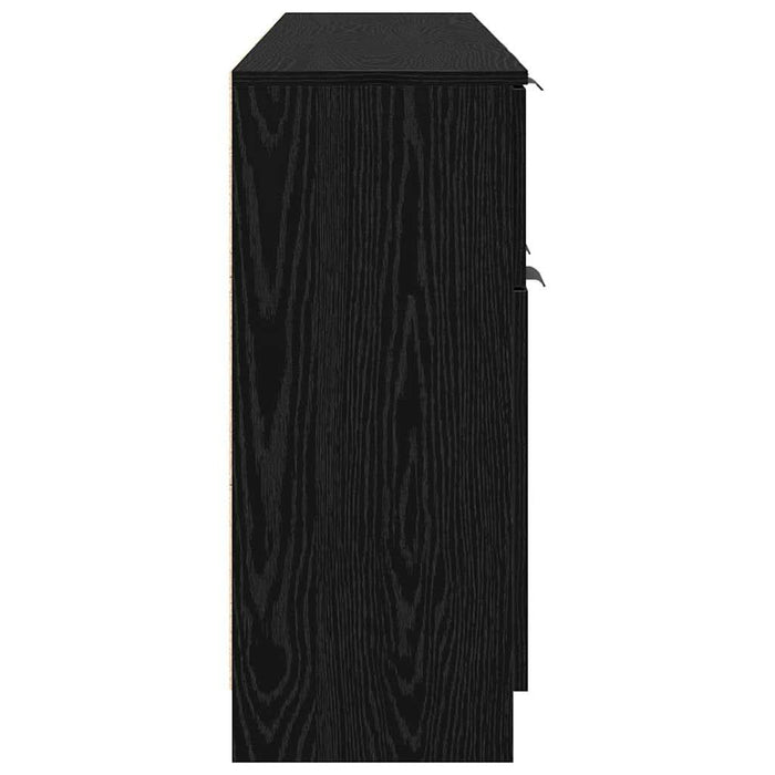 Bufet 3 pcs Stejar negru 60 x 30 x 70 cm Lemn compozit - WALTI WALTI