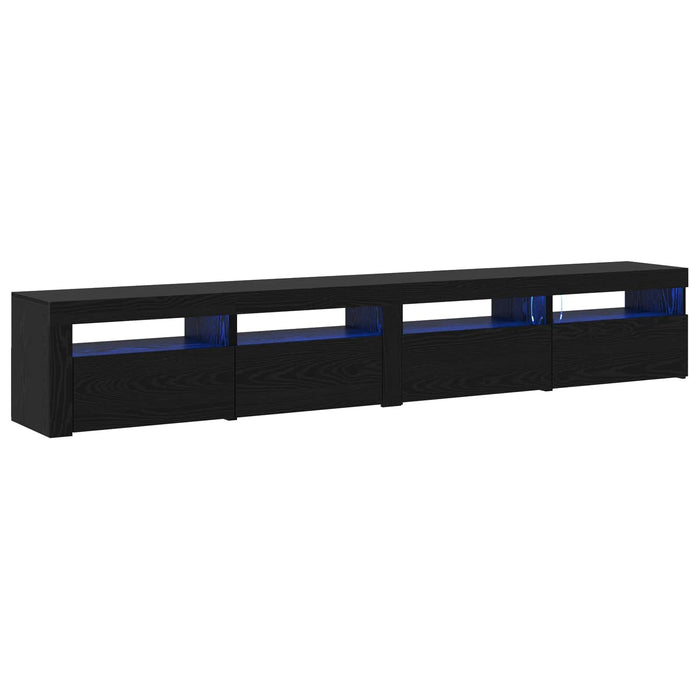 Set comodă TV 3 pcs Stejar Negru 240 x 35 x 40 cm Lemn compozit - WALTI WALTI