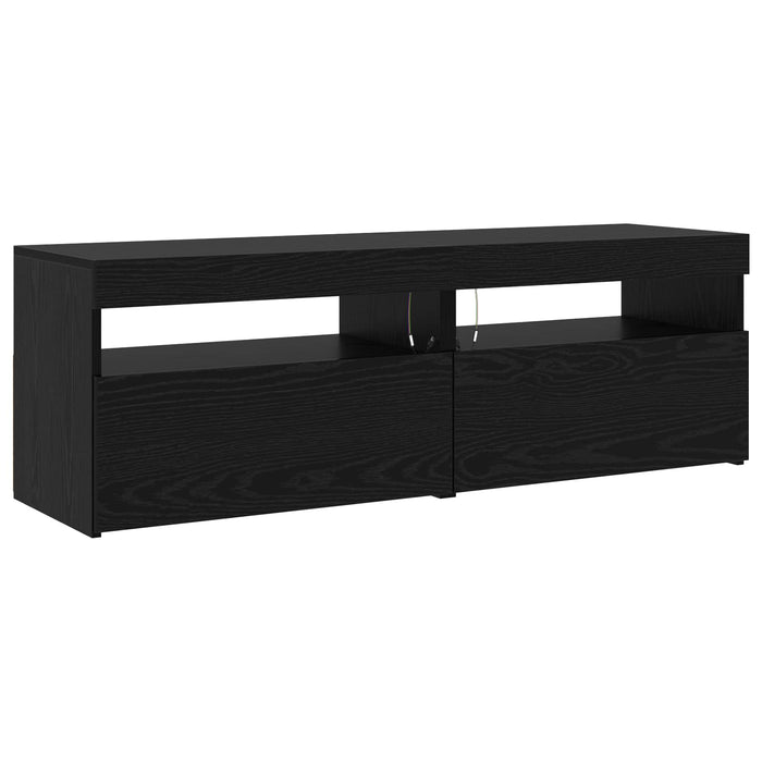 Set comodă TV 3 pcs Stejar Negru 240 x 35 x 40 cm Lemn compozit - WALTI WALTI