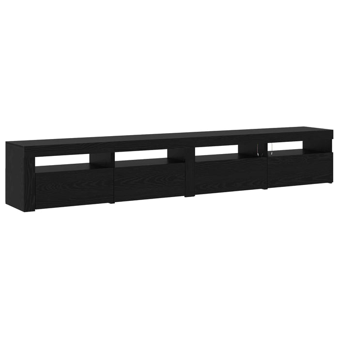 Set comodă TV 3 pcs Stejar Negru 240 x 35 x 40 cm Lemn compozit - WALTI WALTI