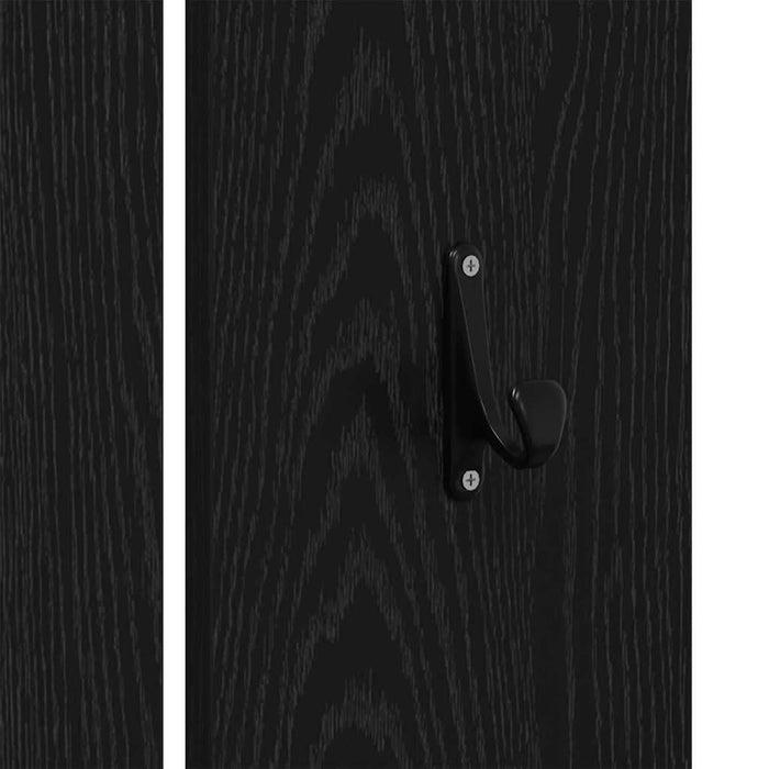 Set mobilier hol cu sertar 3 pcs Stejar negru 80 x 31 x 40 cm - WALTI WALTI