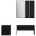 Set mobilier hol cu sertar 3 pcs Stejar negru 80 x 31 x 40 cm - WALTI WALTI