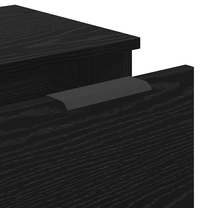 Bufet 3 pcs Stejar negru 121 x 30 x 70 cm Lemn compozit - WALTI WALTI