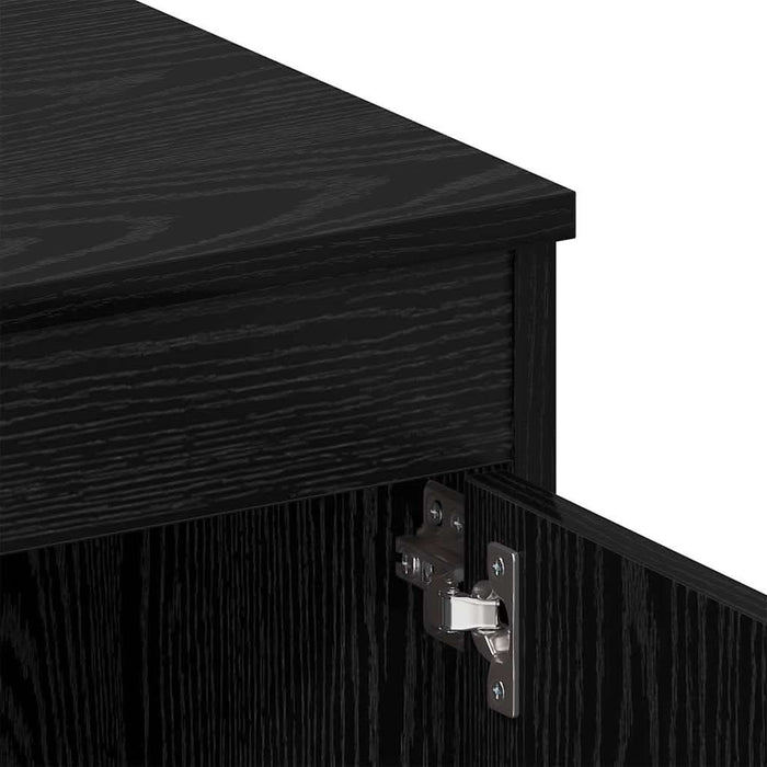 Birou cu sertar Stejar negru 140 x 50 x 76 cm Lemn compozit - WALTI WALTI
