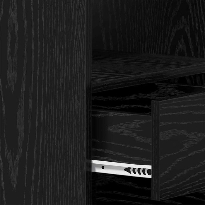 Birou cu sertar Stejar negru 140 x 50 x 76 cm Lemn compozit - WALTI WALTI