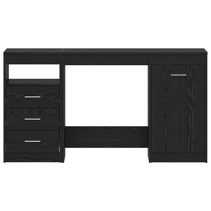 Birou cu sertar Stejar negru 140 x 50 x 76 cm Lemn compozit - WALTI WALTI