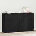 Bufet cu sertar 3 pcs Stejar Negru Lemn compozit - WALTI WALTI