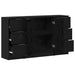 Bufet cu sertar 3 pcs Stejar Negru Lemn compozit - WALTI WALTI