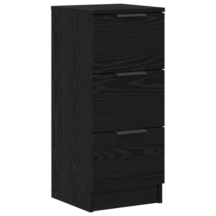 Bufet cu sertar 3 pcs Stejar Negru Lemn compozit - WALTI WALTI