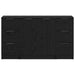 Bufet cu sertar 3 pcs Stejar Negru Lemn compozit - WALTI WALTI