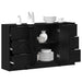 Bufet cu sertar 3 pcs Stejar Negru Lemn compozit - WALTI WALTI