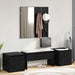 Set mobilier hol Pe perete cu oglindă 6 pcs Lemn compozit - WALTI WALTI