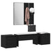 Set mobilier hol Pe perete cu oglindă 6 pcs Lemn compozit - WALTI WALTI