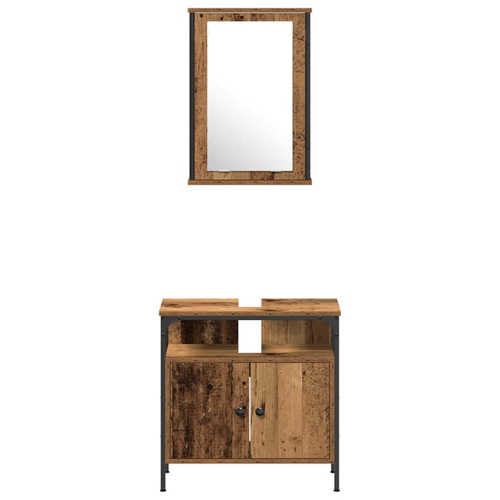 Set de mobilier pentru baie 3 pcs Maro 33 x 33 x 120.5 cm - WALTI WALTI
