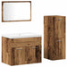 Set de mobilier pentru baie 4 buc. Maro Lemn prelucrat - WALTI WALTI