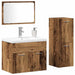 Set de mobilier pentru baie 4 buc. Maro Lemn prelucrat - WALTI WALTI