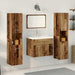 Set de mobilier pentru baie 4 pcs Lemn Vechi Lemn compozit - WALTI WALTI