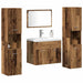 Set de mobilier pentru baie 4 pcs Lemn Vechi Lemn compozit - WALTI WALTI