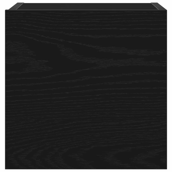 Set comodă TV 7 pcs Stejar Negru 100 x 30 x 30 cm Lemn compozit - WALTI WALTI