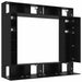 Set comodă TV Pe perete 8 pcs Stejar Negru Lemn compozit - WALTI WALTI