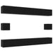 Set comodă TV Pe perete 8 pcs Stejar Negru Lemn compozit - WALTI WALTI