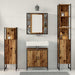 Set de mobilier pentru baie 4 pcs Maro 33 x 33 x 185.5 cm - WALTI WALTI