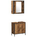 Set de mobilier pentru baie 4 pcs Maro 33 x 33 x 185.5 cm - WALTI WALTI