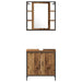 Set de mobilier pentru baie 4 pcs Maro 33 x 33 x 185.5 cm - WALTI WALTI